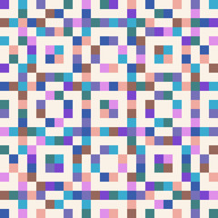 Abstract mosaic tiles, seamless geometric pattern