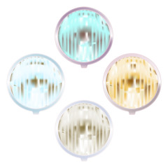 lights lamp illuminator plafond isolated vector