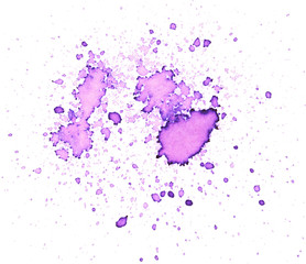Purple paint blots