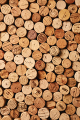 Texture of wine corks - obrazy, fototapety, plakaty