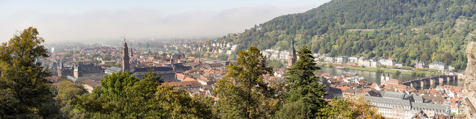 Obraz premium Heidelberg Panorama im Herbst