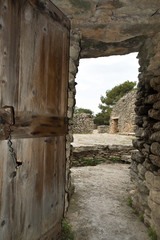 Stone huts in Provence 