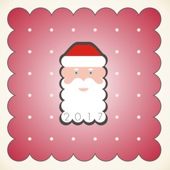 portrait of Santa Claus in a red cap