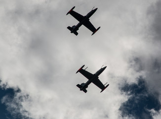 Flight training with MB339