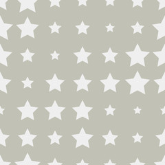 Seamless pattern with stars on a neutral background.