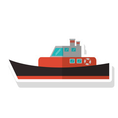 ship icon. sea transportation nautical and marine theme. Isolated design. Vector illustration