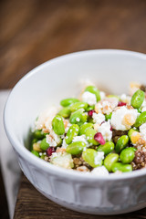 Superfood salad, healthy eating