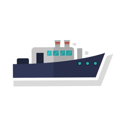 ship icon. sea transportation nautical and marine theme. Isolated design. Vector illustration