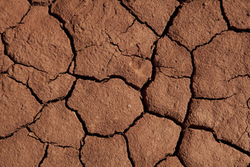 A texture of  cracked mud