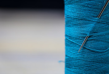 Sewing threads closeup