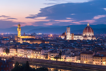 Fototapeta na wymiar Florence seen from the Piazzale Michelangelo
