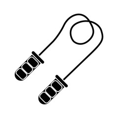 Rope icon. Fitness gym sport and bodybuilding theme. Isolated design. Vector illustration