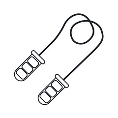 Rope icon. Fitness gym sport and bodybuilding theme. Isolated design. Vector illustration