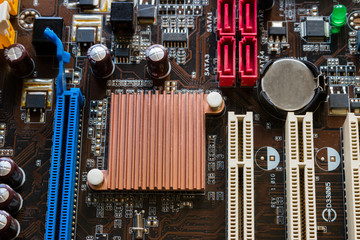 background of computer chip closeup