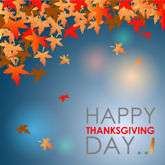Abstract of Happy Thanksgiving Day. Vector background. Illustration, EPS 10.