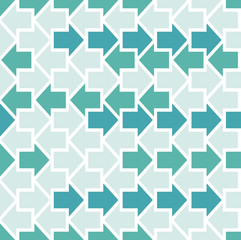 Arrows seamless pattern. Abstract geometric texture with arrow shapes. Vector eps8 illustration.