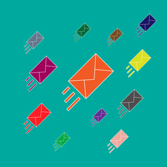 Email marketing vector illustration