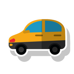 Car vehicle icon. transportation travel and trip theme. Isolated design. Vector illustration