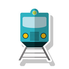 train vehicle icon. transportation travel and trip theme. Isolated design. Vector illustration