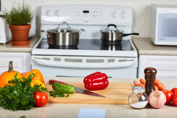 Vegetables in the kitchen.