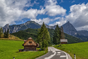 Fototapeta na wymiar Landscape in Alps mountains, Austria
