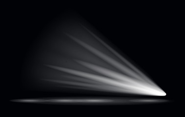 Vector Light Effect Spotlight with Transparent Background