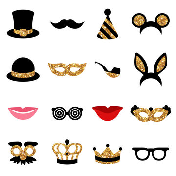 Set of Carnival Icons and Objects