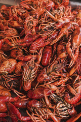 Lobsters in a market in Asia