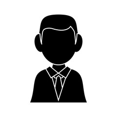 Businessman avatar icon. Businesspeople management and corporate theme. Isolated design. Vector illustration