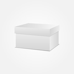 White Box 3D Illustration 3D Isolated on White Background