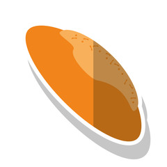 Bread icon. Bakery food product and menu theme. Isolated design. Vector illustration