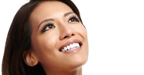 Obraz premium Beautiful asian girl face.