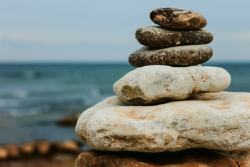 Fototapeta na wymiar Balancing zen