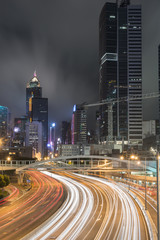 Fototapeta na wymiar Traffic in city of hongkong at Rush hours