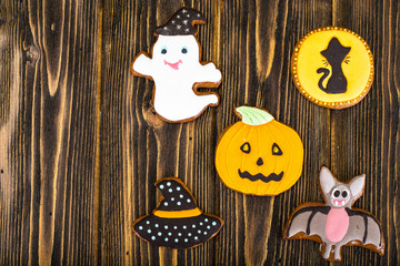 Gingerbread for Halloween. Funny Holiday Food for Children