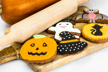 Gingerbread for Halloween. Funny Holiday Food for Children