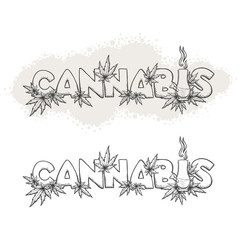 Cannabis and Bong Black
