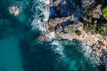 Foto op Plexiglas luchtfoto van de kustlijn van Griekenland © mariusz szczygieł