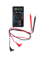 Multimeter isolate on white