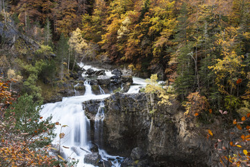 Waterfall, Ordesa National Park, Aragon, Spain