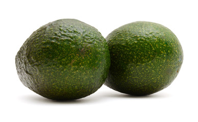 Fresh avocado isolated on white background