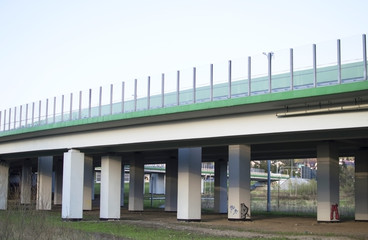 View the concrete bridge for transportation