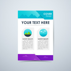 Business page cover. element for nature design. vector illustrat