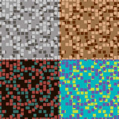 Set of vector seamless patterns