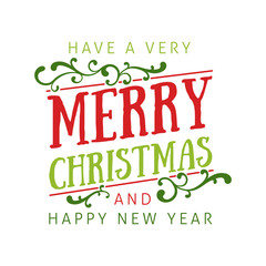 Fototapeta premium Elegant Christmas Calligraphy Design