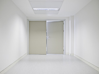 Interior white hospital