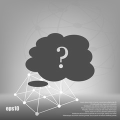 Illustration of an isolated cloud