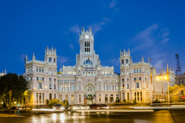Fototapeta na wymiar facade of the City of Madrid