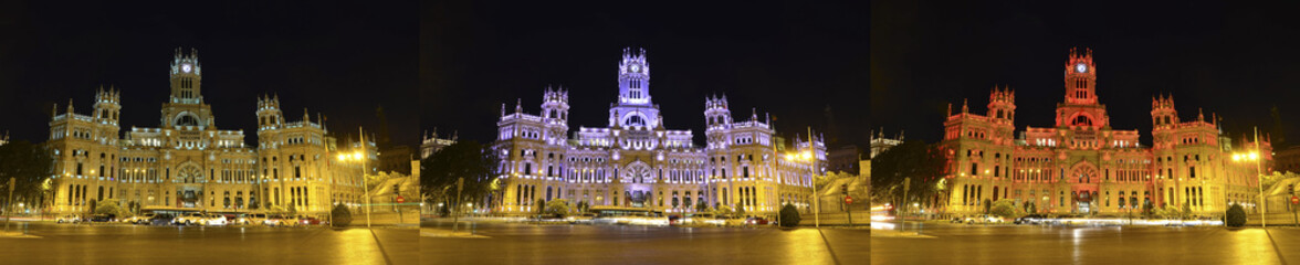 Fototapeta na wymiar facade of the City of Madrid