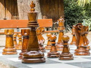 Giant chess in the retiro park